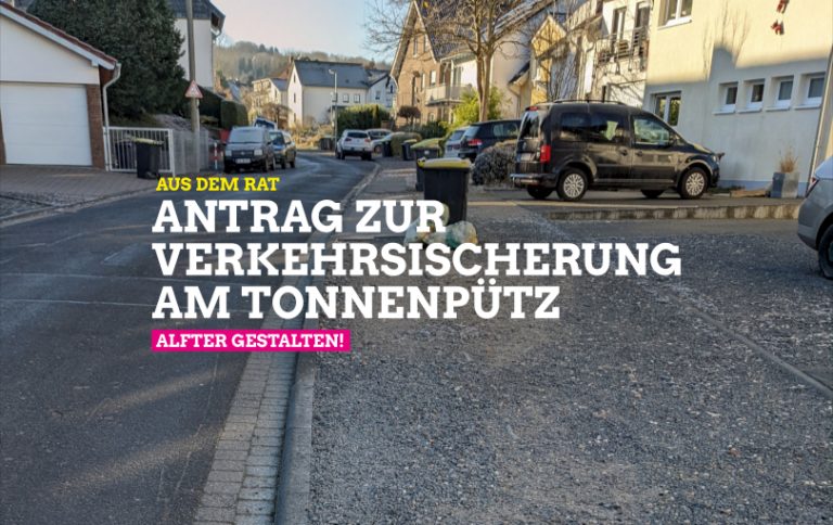 Sichere Wege am Tonnenpütz