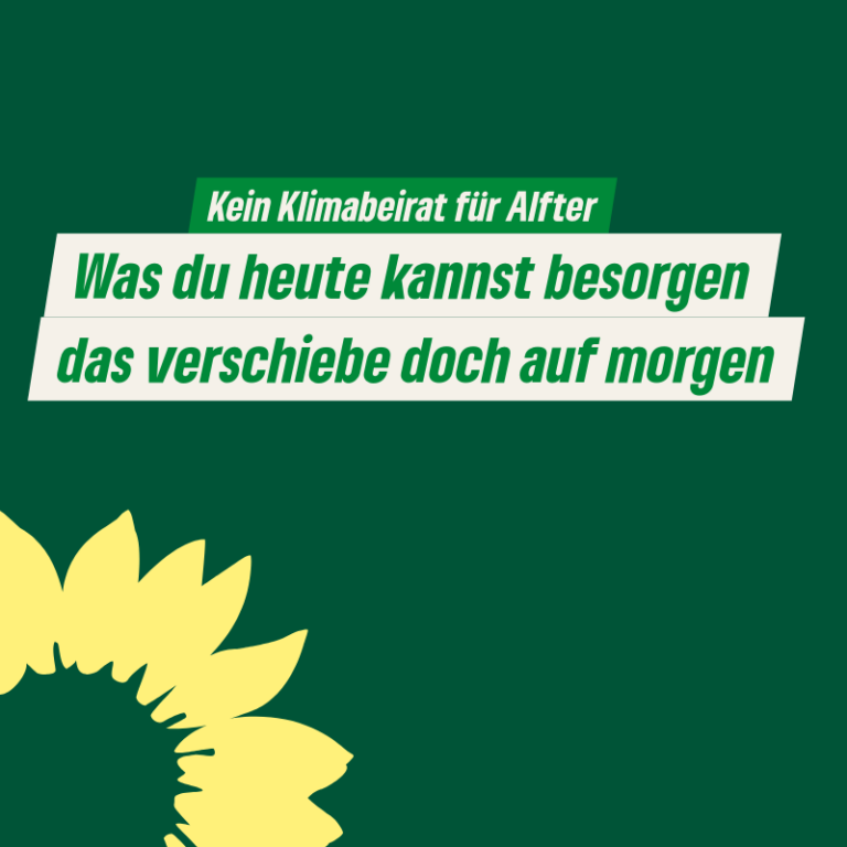 Was du heute kannst besorgen das verschiebe doch auf morgen