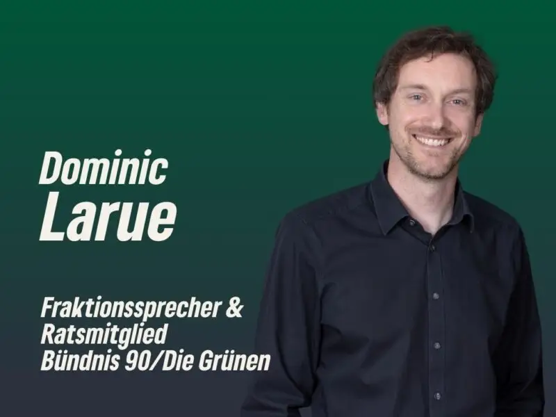 Dr. Dominic Larue - Ratsmitglied und Fraktionssprecher - Bündnis 90 / Die Grünen Alfter - Rat der Gemeinde Alfter