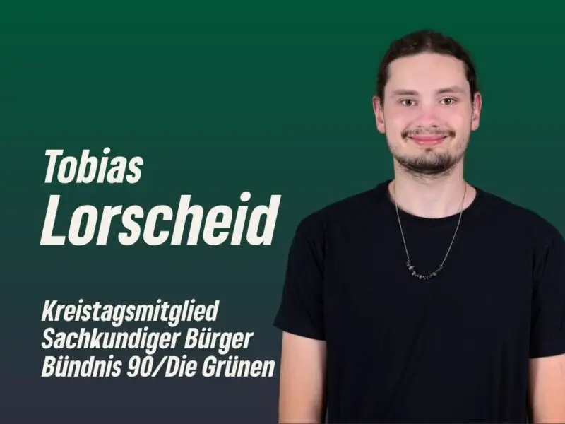 Tobias Lorscheid - Kreistagsmitglied und Sachkundiger Bürger - Bündnis 90 / Die Grünen Alfter - Rat der Gemeinde Alfter