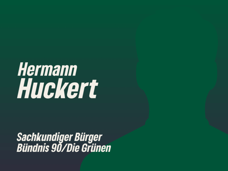 Hermann Huckert - Sachkundiger Bürger - Bündnis 90 / Die Grünen Alfter - Rat der Gemeinde Alfter